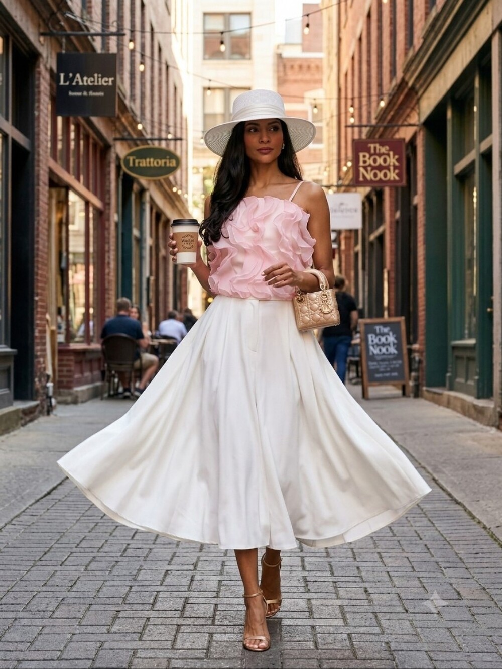 COAST Pink Ruffle Top - SIZE 6 | Party Wedding Anniversary Summer